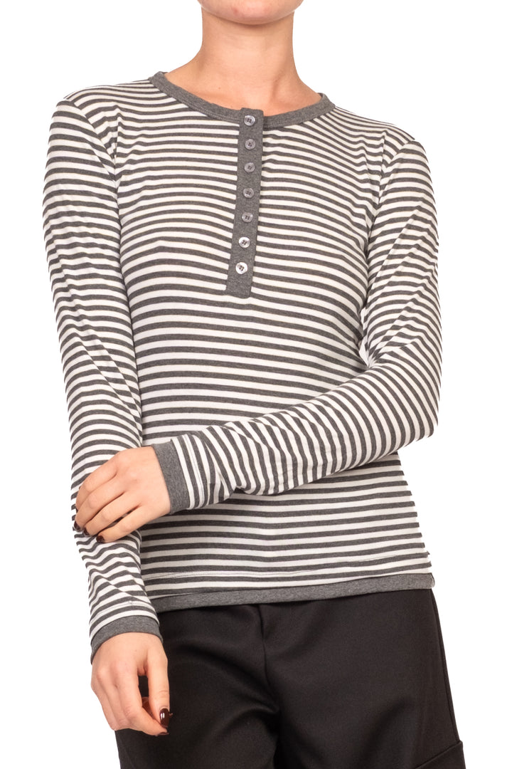 Tensione In - Maglia serafino rigata Art. 30785-688
