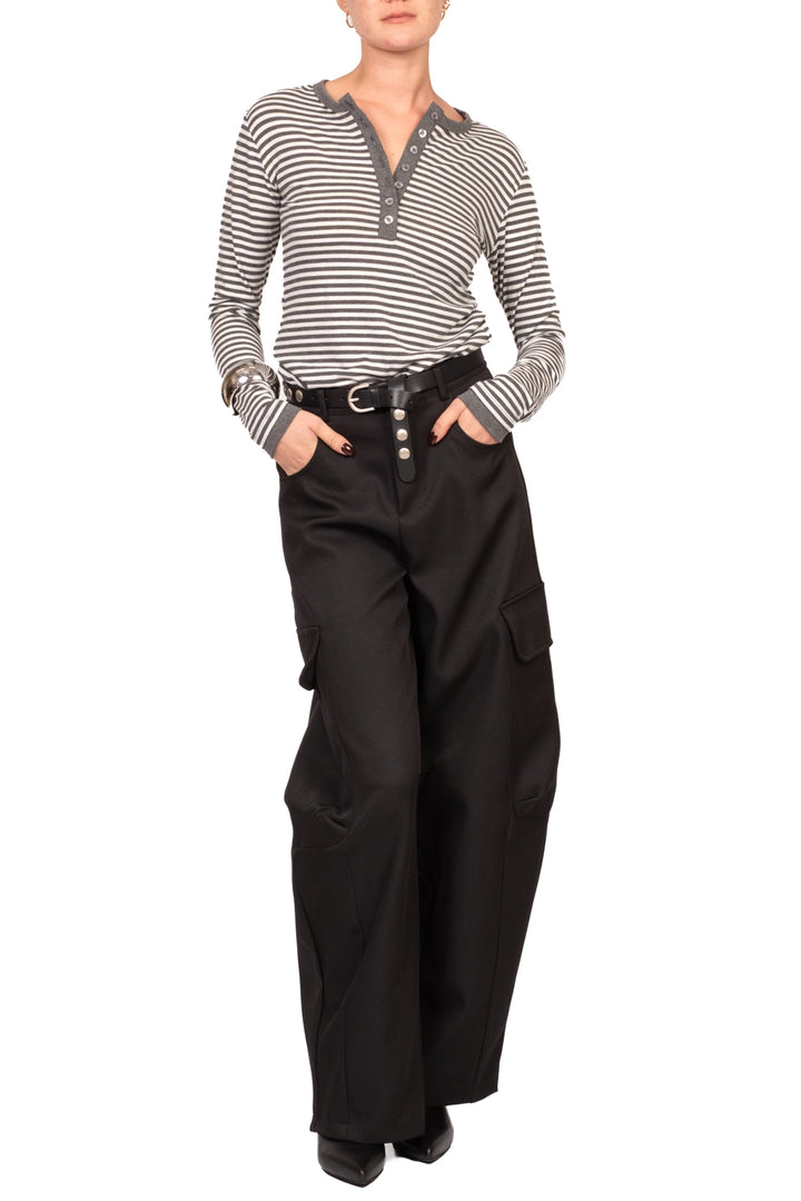Tensione In - Maglia serafino rigata Art. 30785-688
