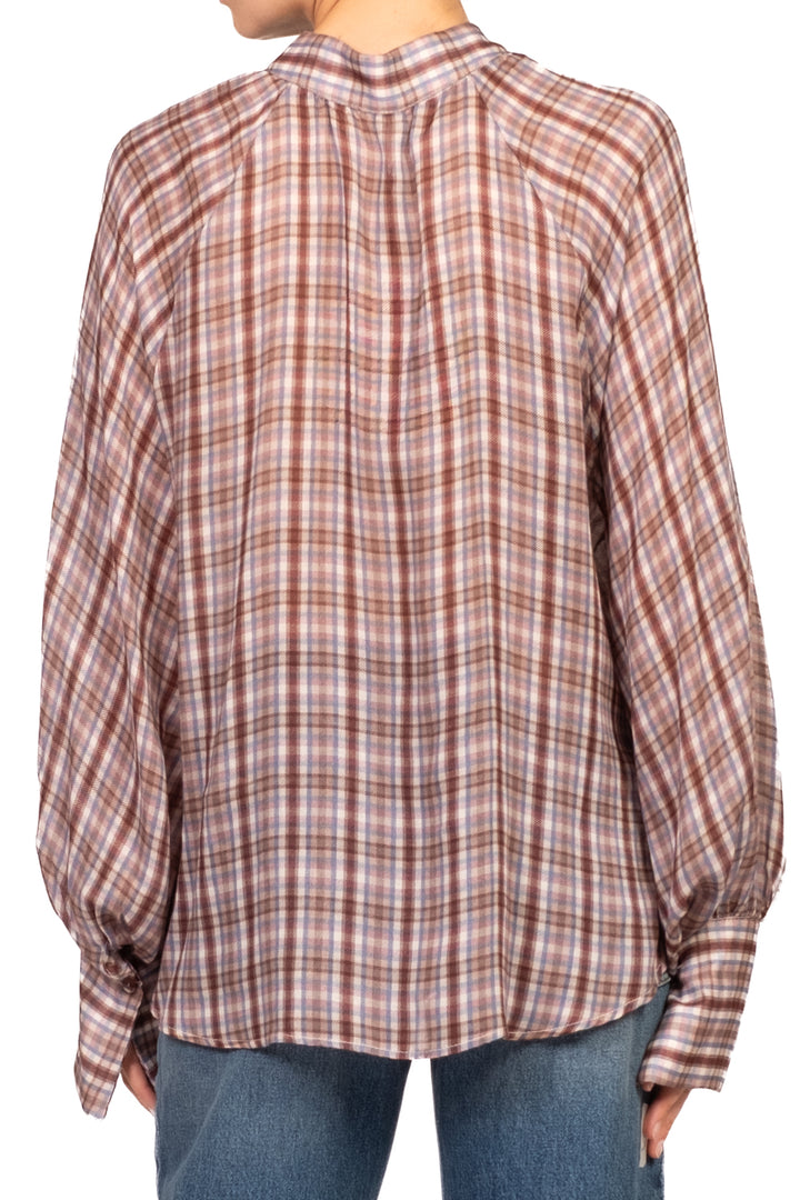 Tensione In - Camicia quadretti collo coreano Art. W26C703