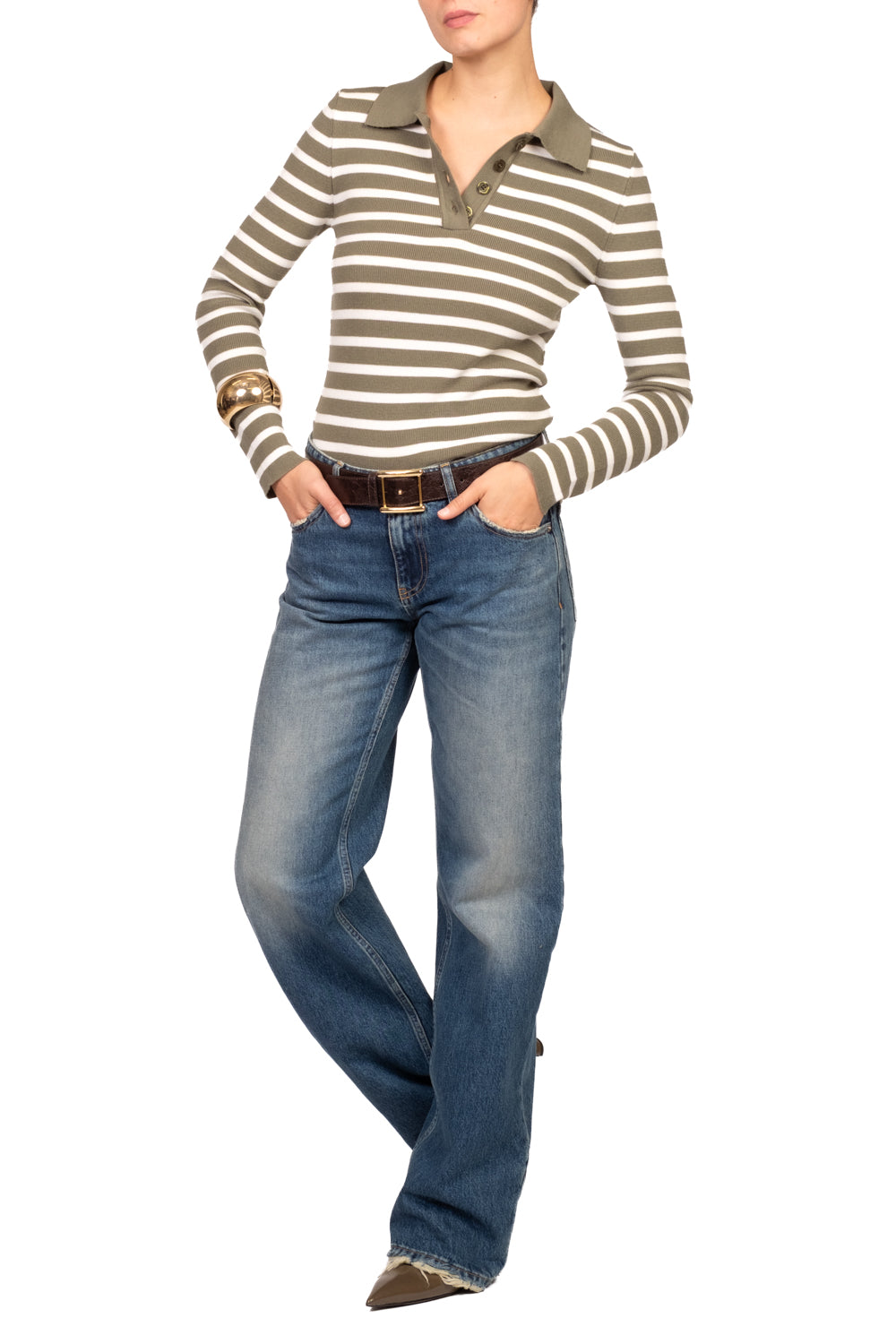 Tensione In - Maglia polo rigata Art. 26A955
