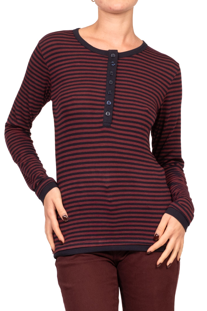 Tensione In - Maglia serafino rigata Art. 30785-688