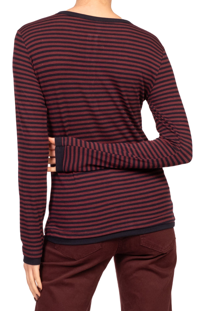 Tensione In - Maglia serafino rigata Art. 30785-688