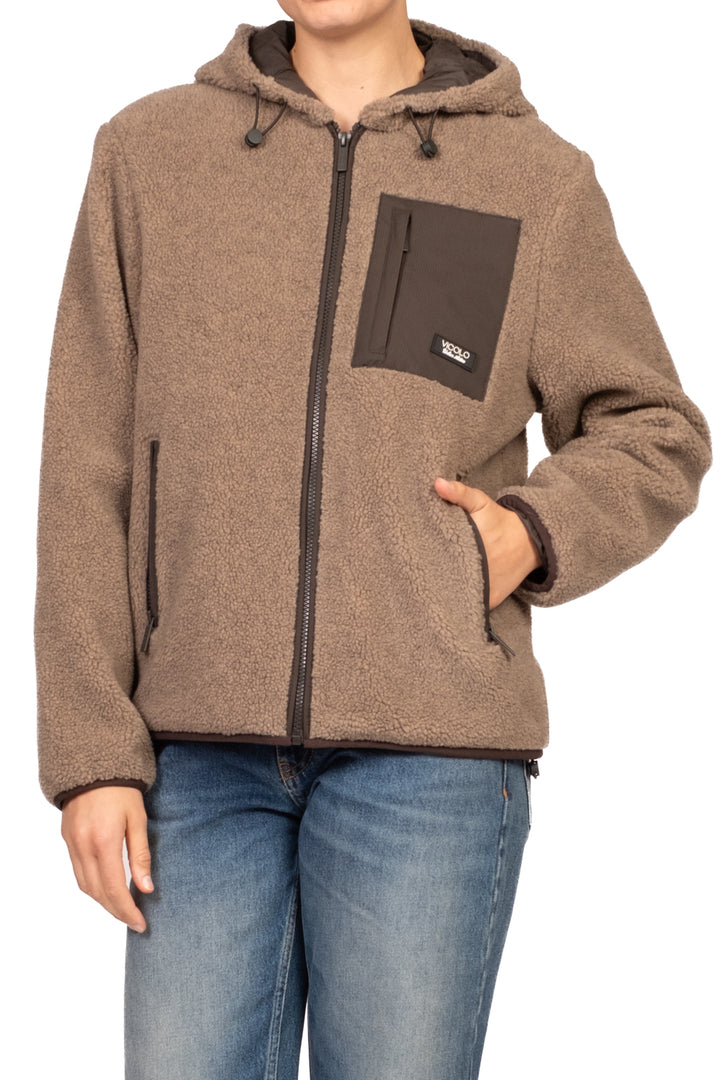 Vicolo - Giacca teddy con cappuccio Art. TAC0356