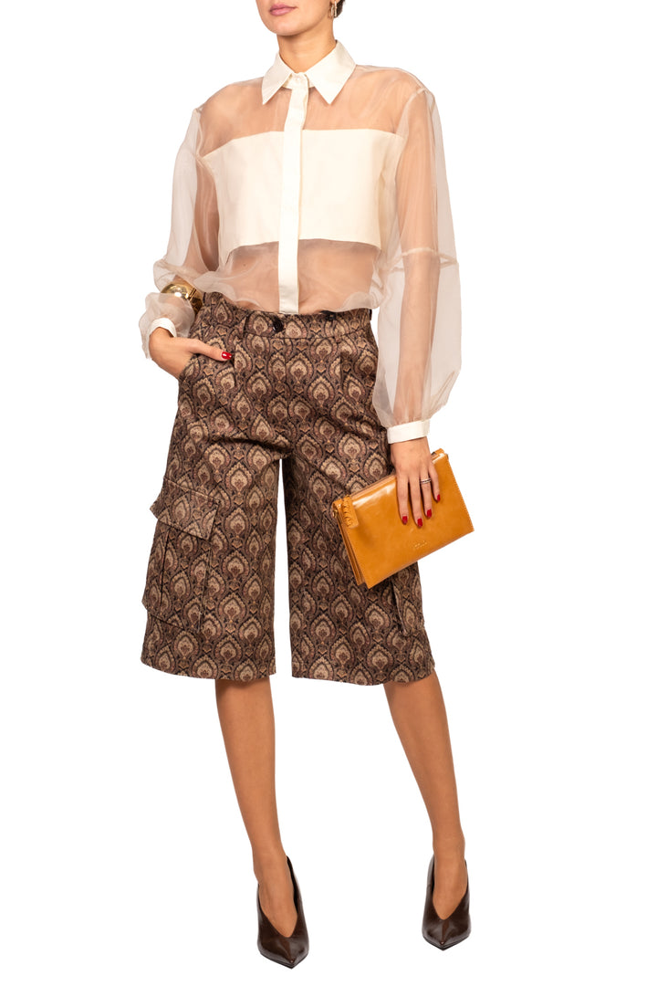 Dixie - Camicia in organza con banda Art. CFSTDLP