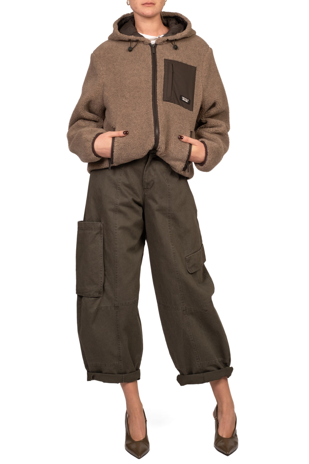 Vicolo - Giacca teddy con cappuccio Art. TAC0356