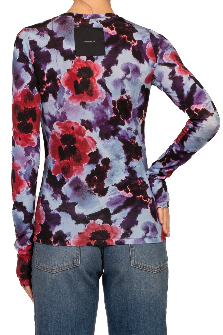 Tensione In - T-Shirt fantasia floreale Art. 40740