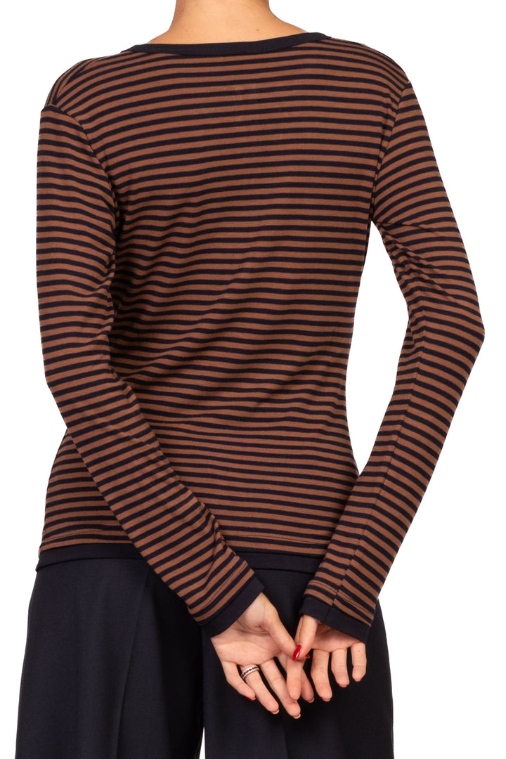 Tensione In - Maglia serafino rigata Art. 30785-688