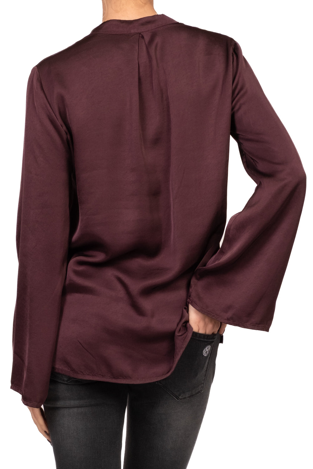 Tensione In - Blusa satin scollo V Art. F2207B22R-AI26