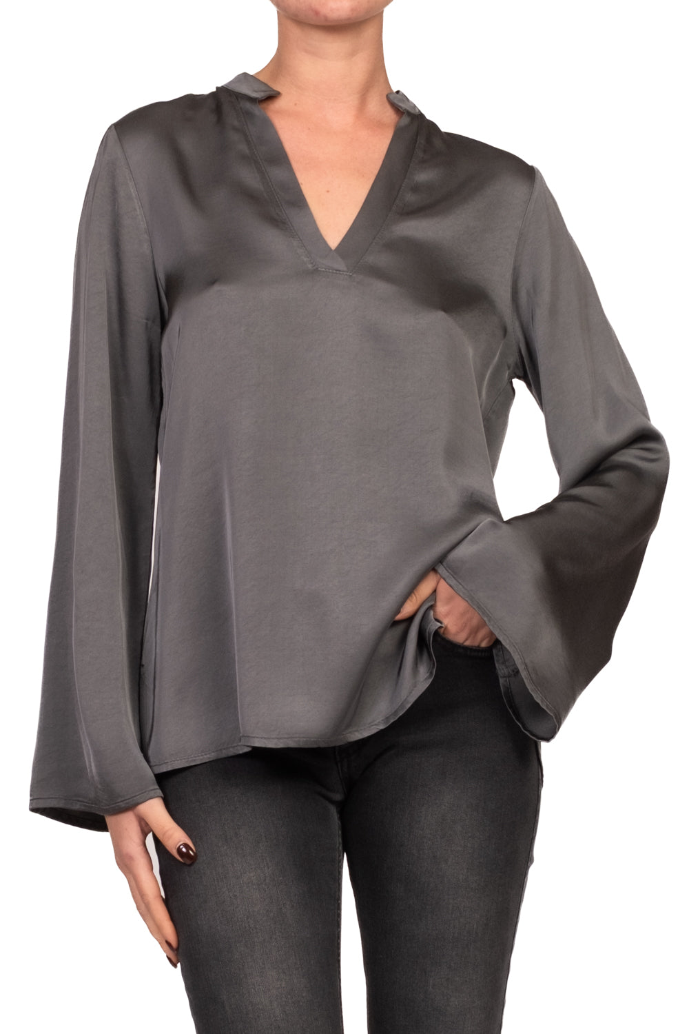 Tensione In - Blusa satin scollo V Art. F2207B22R-AI26