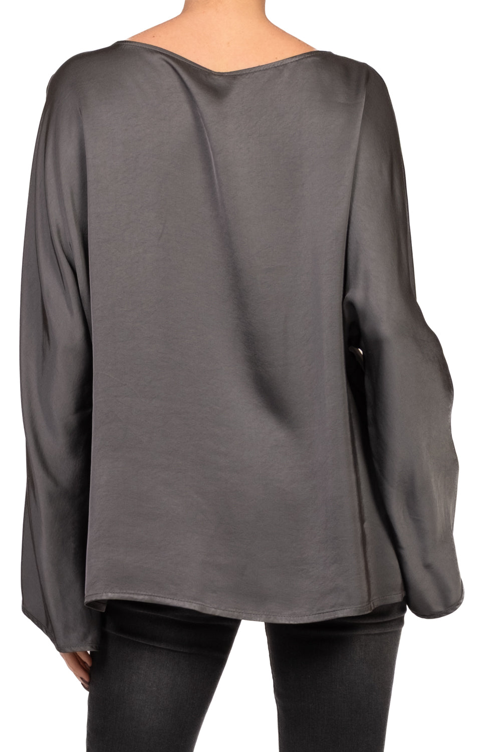 Tensione In - Blusa in satin scollo barca Art. E655B22R-AI26