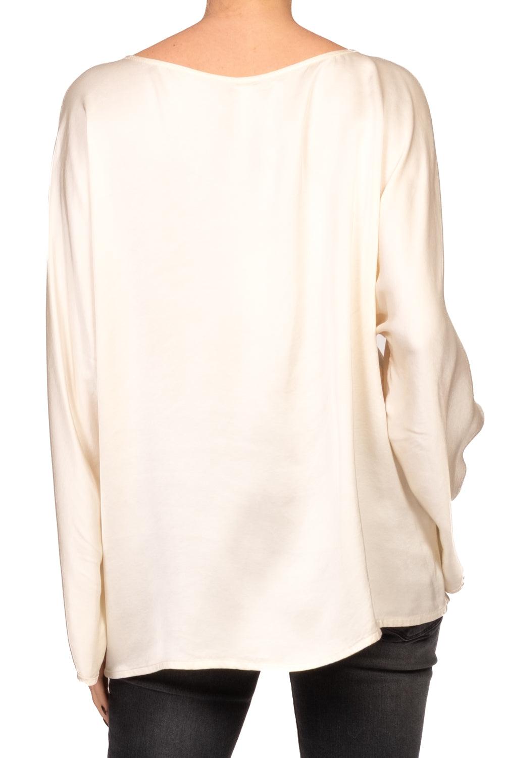 Tensione In - Blusa in satin scollo barca Art. E655B22R-AI26