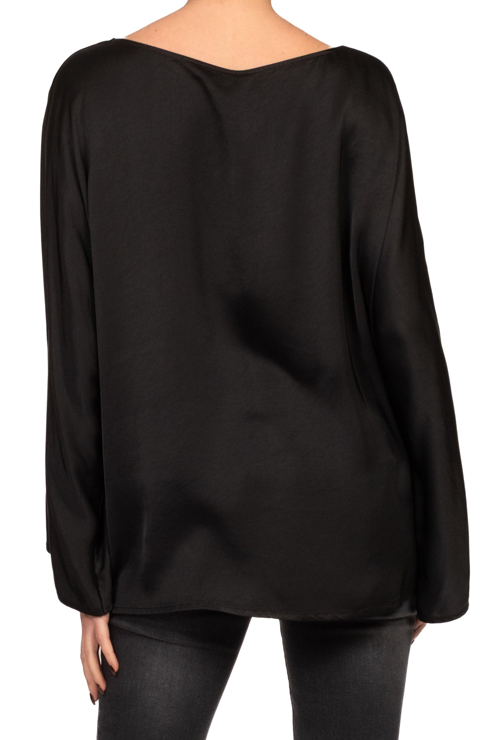 Tensione In - Blusa in satin scollo barca Art. E655B22R-AI26