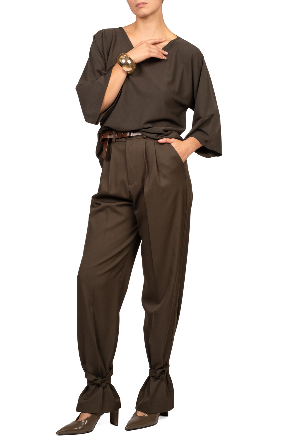 Vicolo - Pantalone gamba dritta con lacci Art. TAC1515