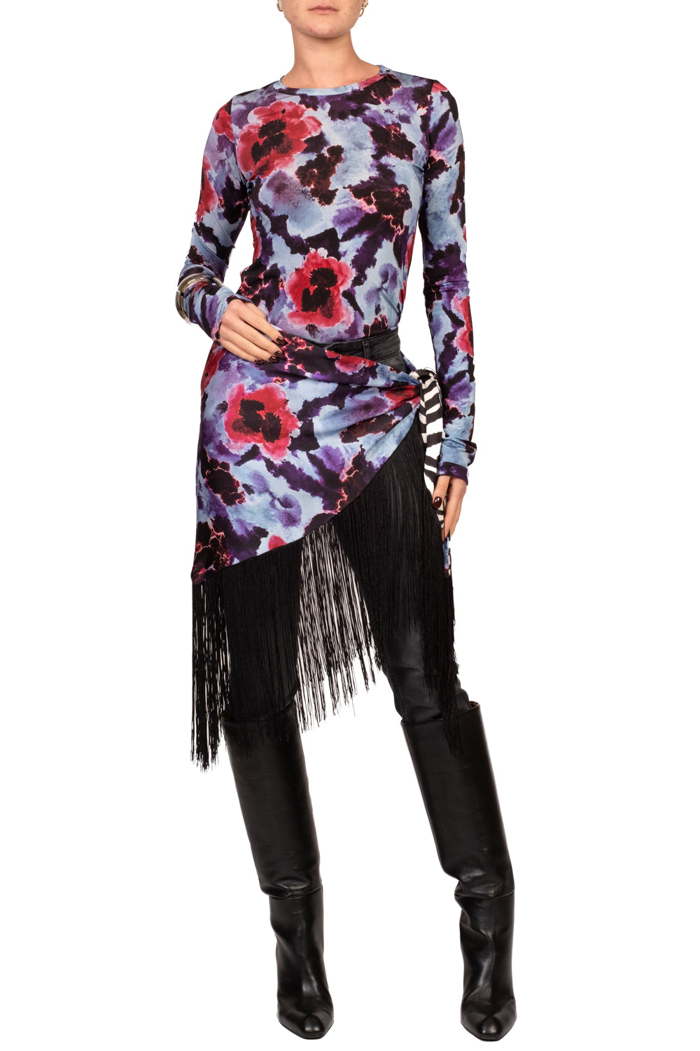 Tensione In - T-Shirt fantasia floreale Art. 40740