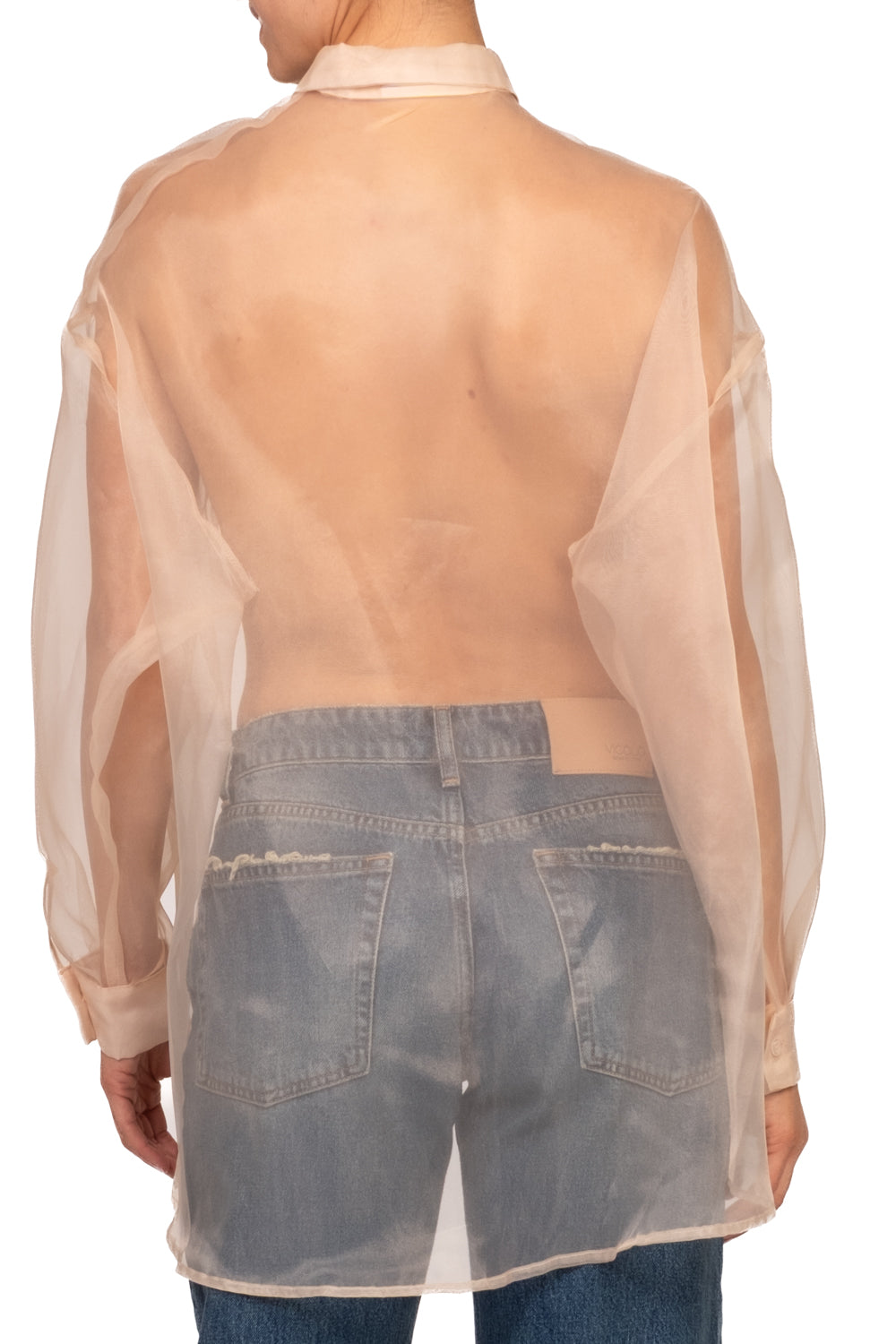 Dixie - Camicia over in organza Art. CFSRDLP