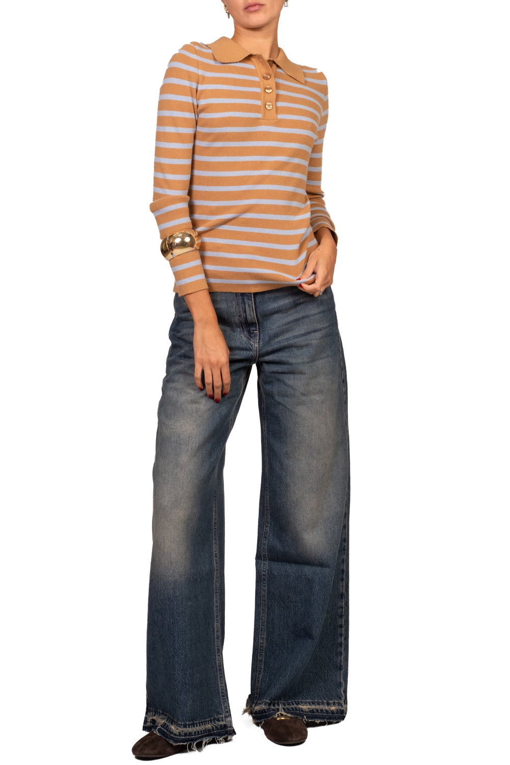 Vicolo - Jeans palazzo ROSA - denim Art. DAC5192