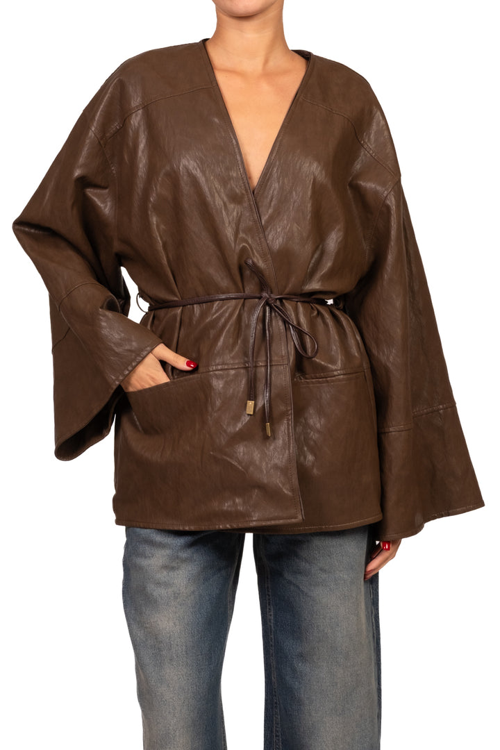 Tensione In - Giacca kimono ecopelle Art. FW260132