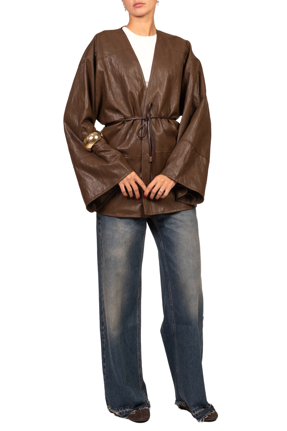 Tensione In - Giacca kimono ecopelle Art. FW260132
