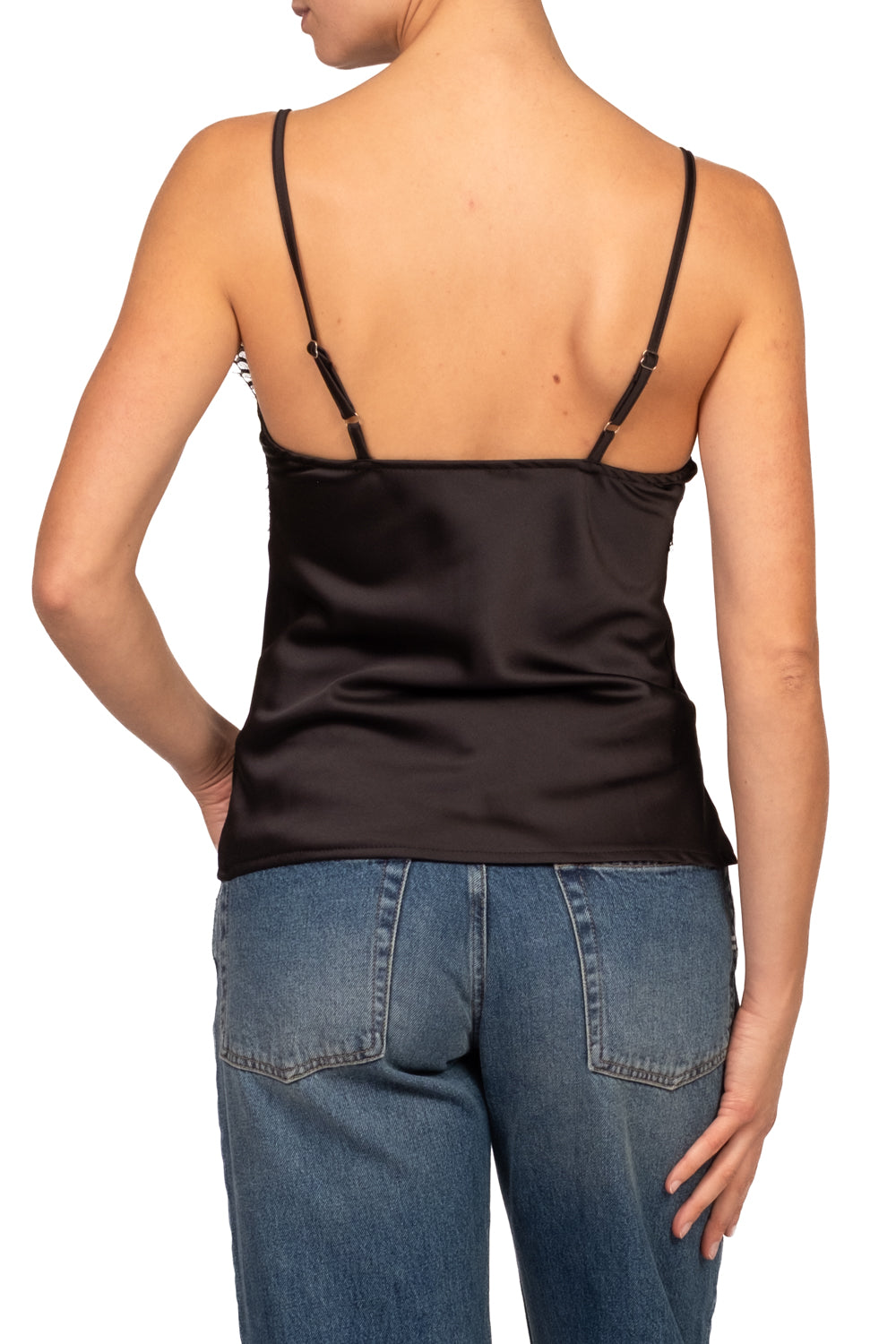 Tensione In - Top satin intarsi pizzo Art. FW260128