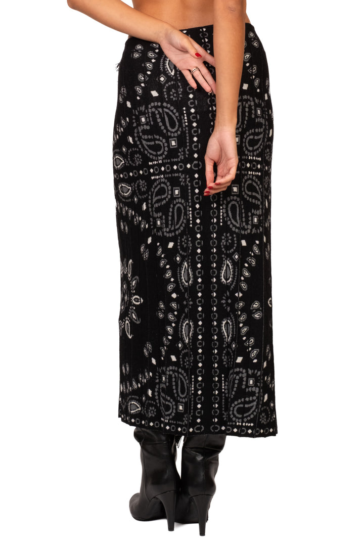Tensione In - Gonna in maglia stampa bandana Art. W6HMS09A465