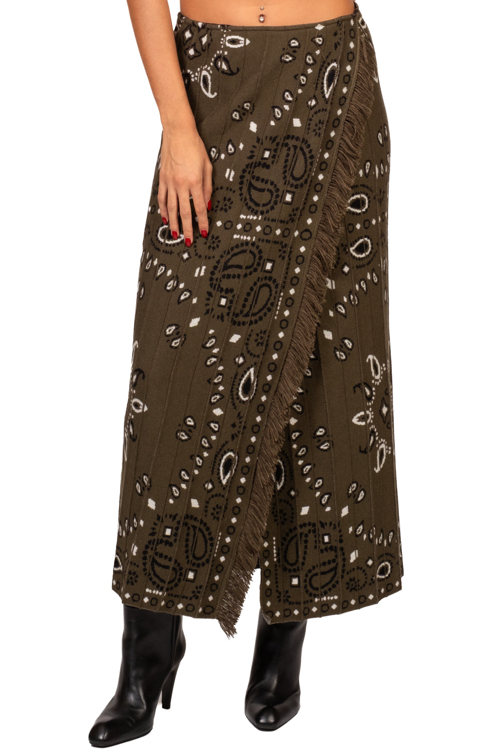 Tensione In - Gonna in maglia stampa bandana Art. W6HMS09A465