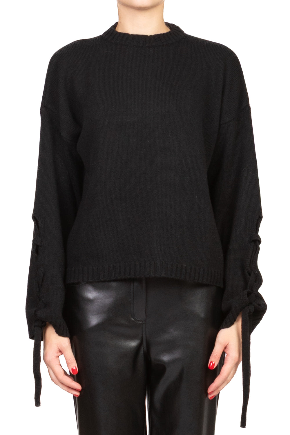 Vicolo - Maglia girocollo manica con lacci Art. 77202F