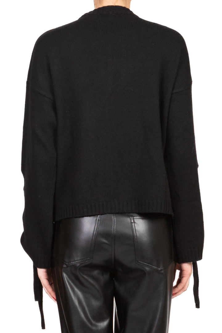 Vicolo - Maglia girocollo manica con lacci Art. 77202F