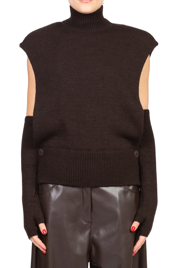 Tensione In - Gilet con manicotti e bottoni Art. 252PA9371