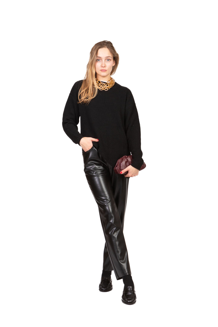 Kontatto - Maglia girocollo asimmetrica Art. 3M1086NI