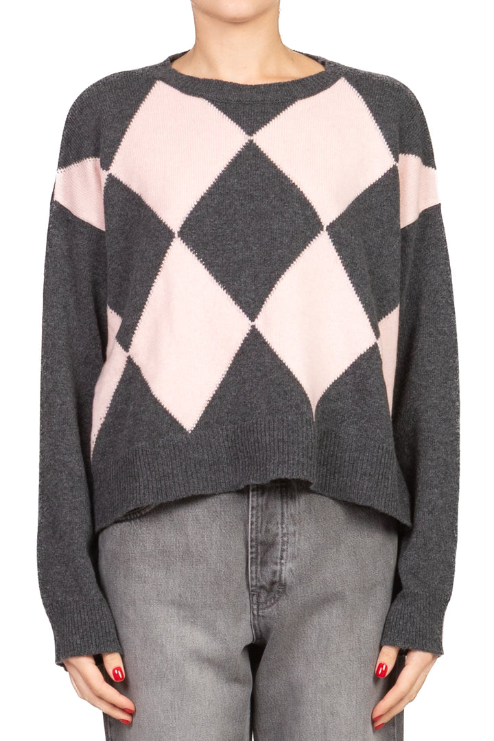 Tensione In - Maglia girocollo con rombi Art. W5HMJ73A359