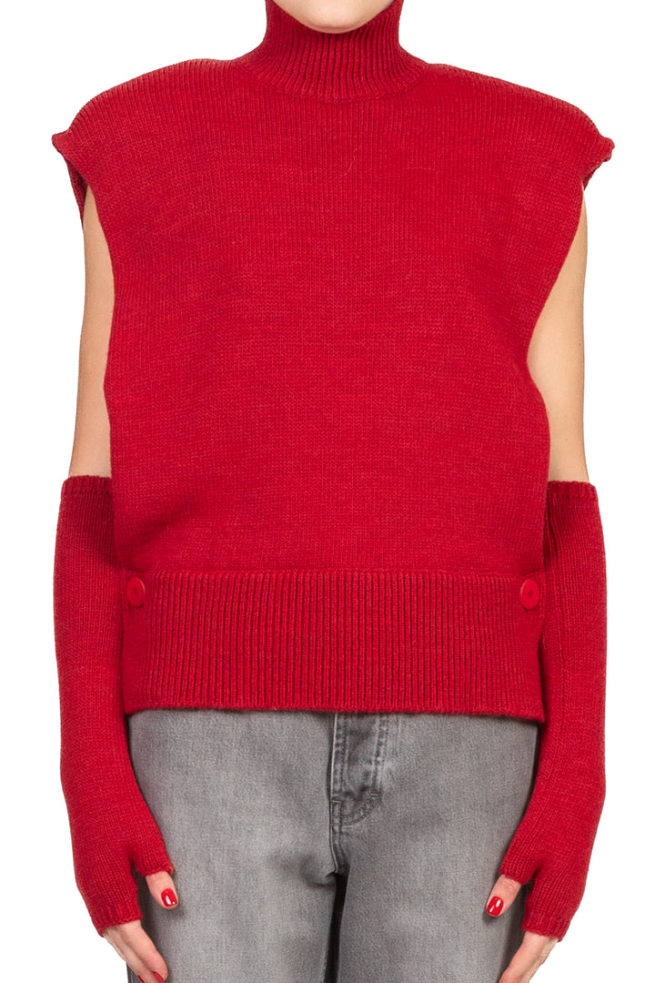 Tensione In - Gilet con manicotti e bottoni Art. 252PA9371