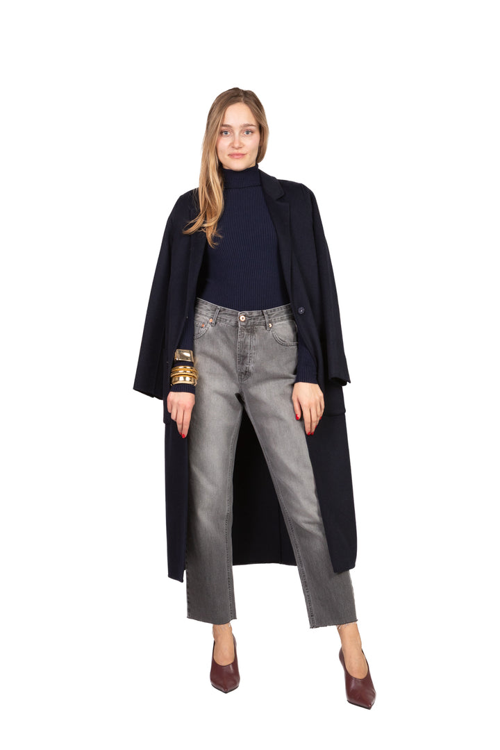 Tensione In - Maglia costine collo alto Art. IRC1273AI25