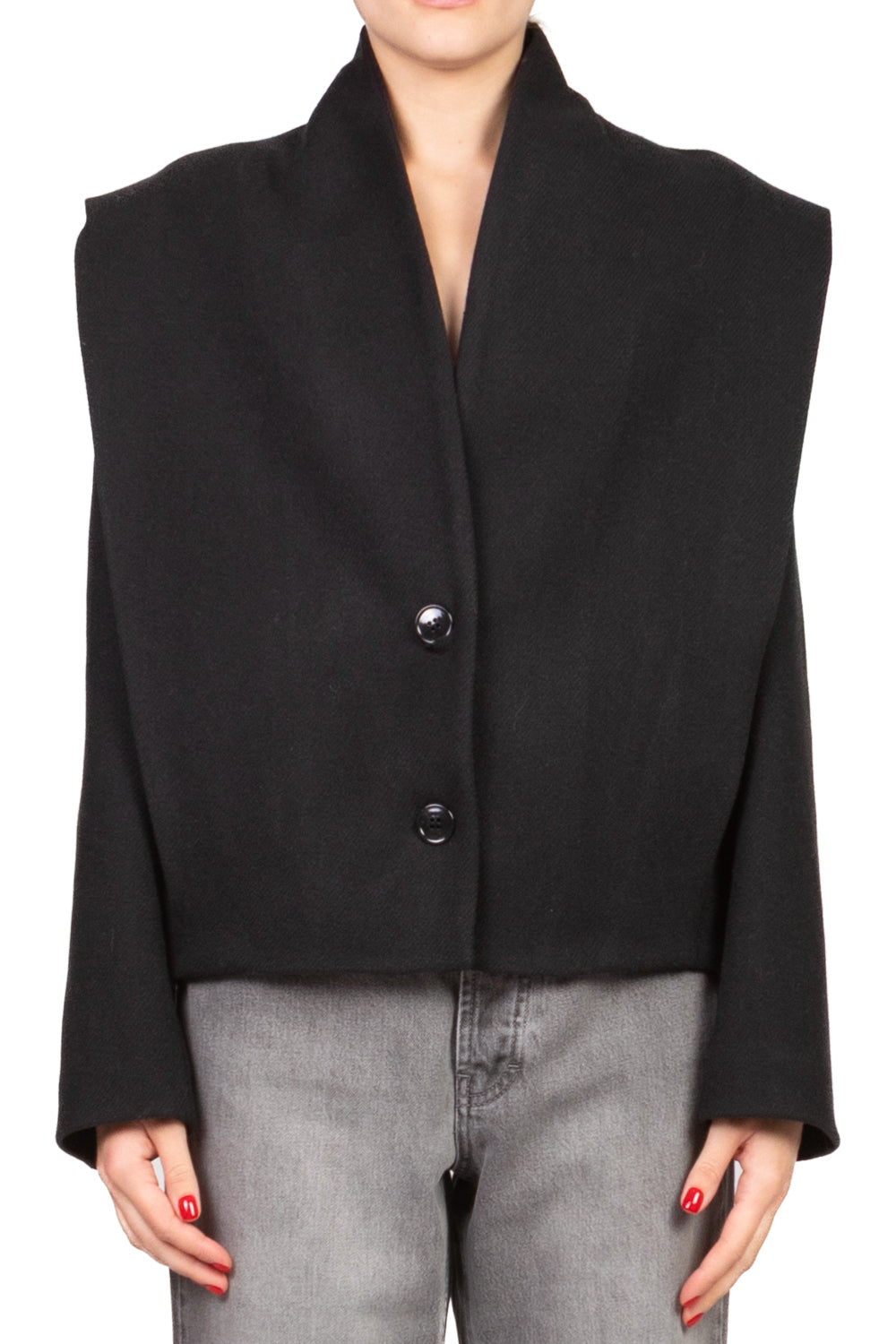 Dixie - Giacca cappotto con spalline Art. K845Y021