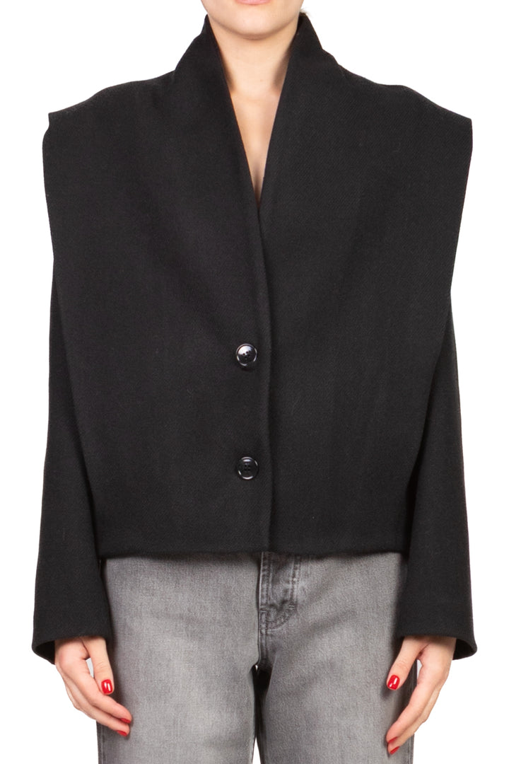 Dixie - Giacca cappotto con spalline Art. K845Y021