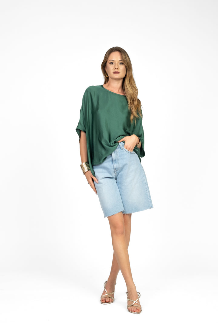 Tensione In - Blusa satin mezza manica Art. FB736B05QPE25