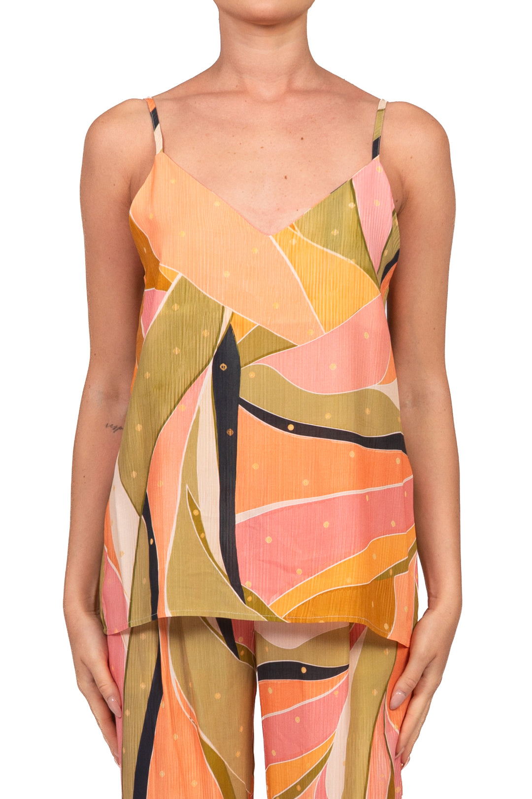 Dixie - Top bretella fantasia Art. RAST1ZO