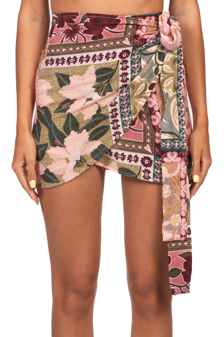 Dixie - Gonna pareo mini floreale Art. GDAV1ZT