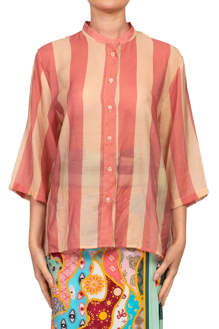 Dixie - Camicia mussola rigata Art. CFRN1ZS