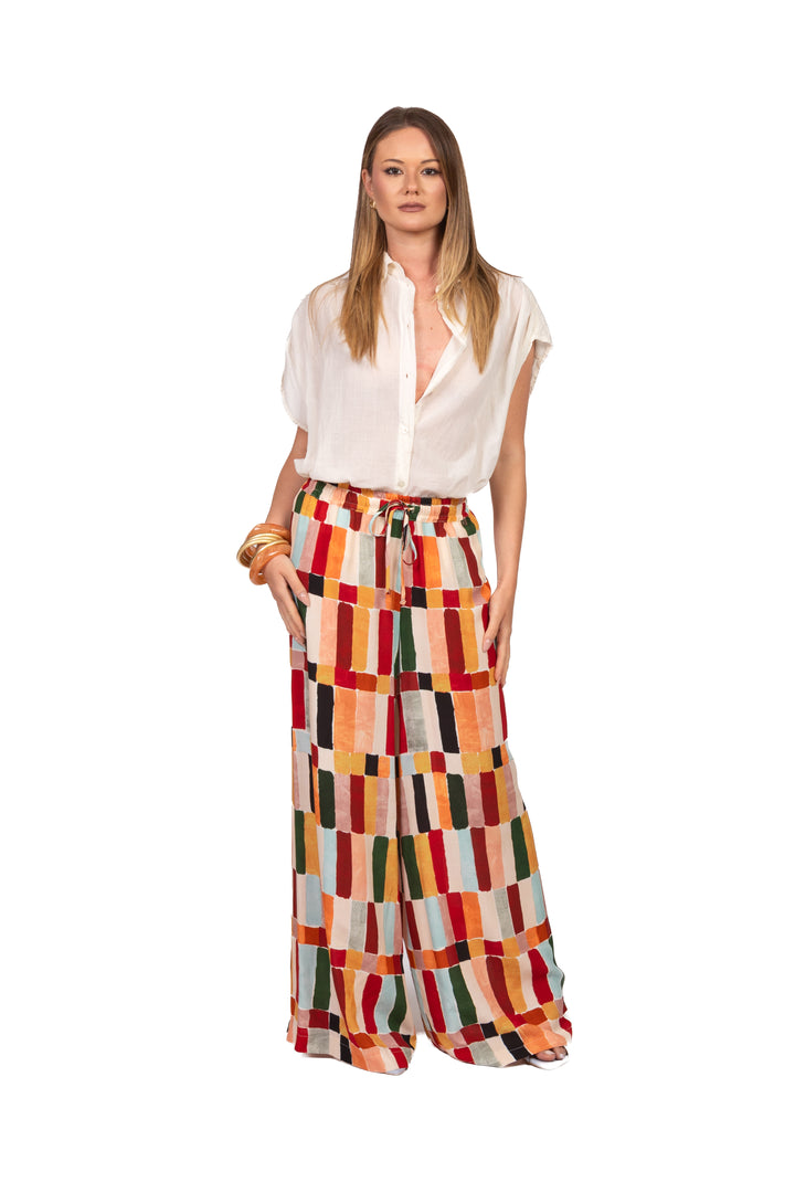 Dixie - Pantalone palazzo fantasia Art. PDVZ1ZU