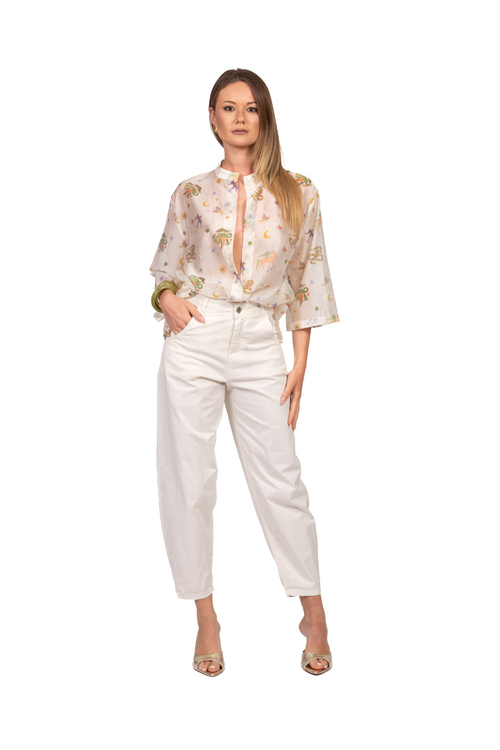 Dixie - Camicia in mussola fantasia Art. CFRN1DO
