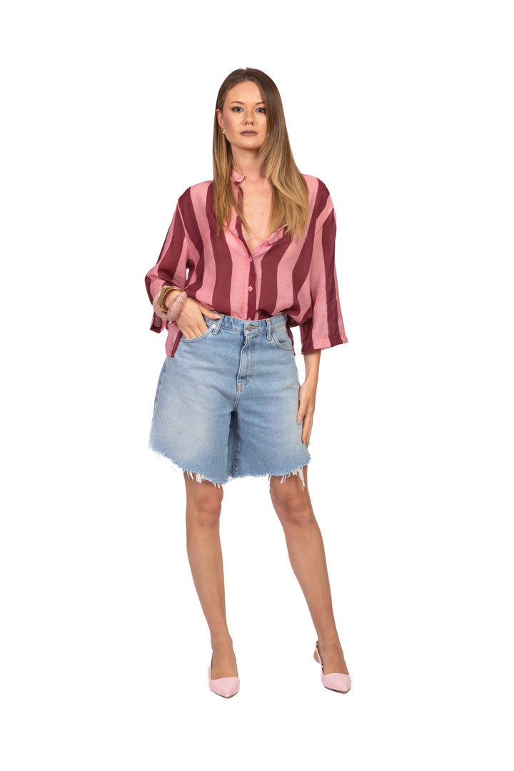 Dixie - Camicia mussola rigata Art. CFRN1ZS