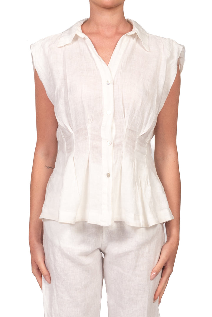 Tensione In - Camicia sfiancata in lino Art. S26CL19