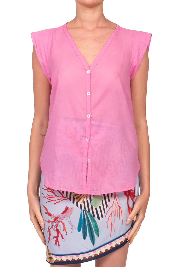 Tensione In - Camicia smanicata in mussola Art. H094C35R-PE26