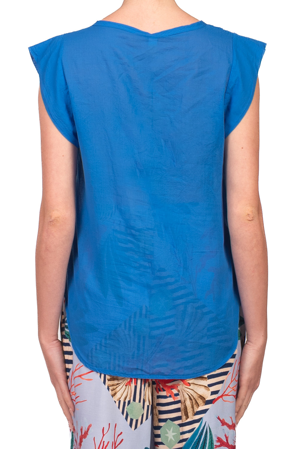 Tensione In - Camicia smanicata in mussola Art. H094C35R-PE26