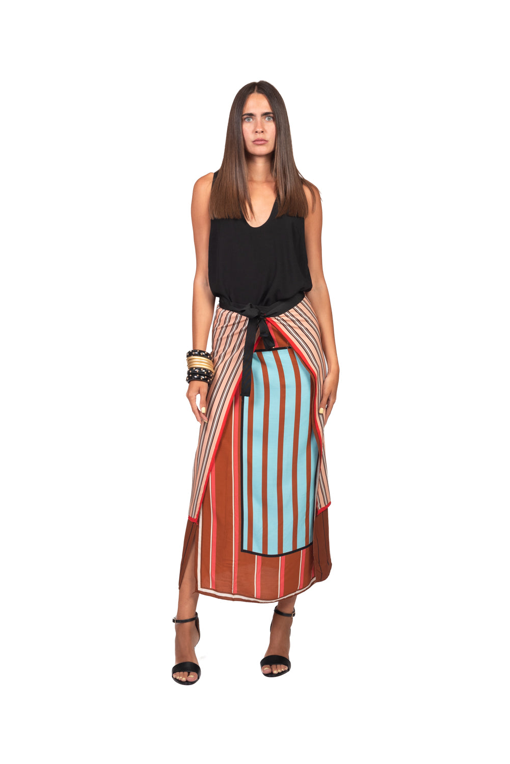 Tensione In - Gonna lunga rigata Art. PE260426