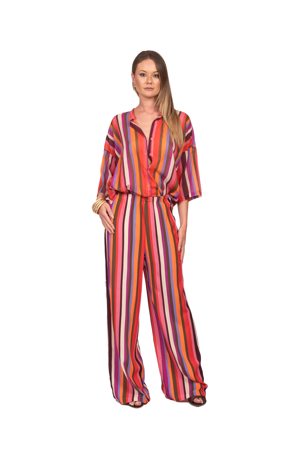 Tensione In - Pantalone rigato multicolor Art. PE260459