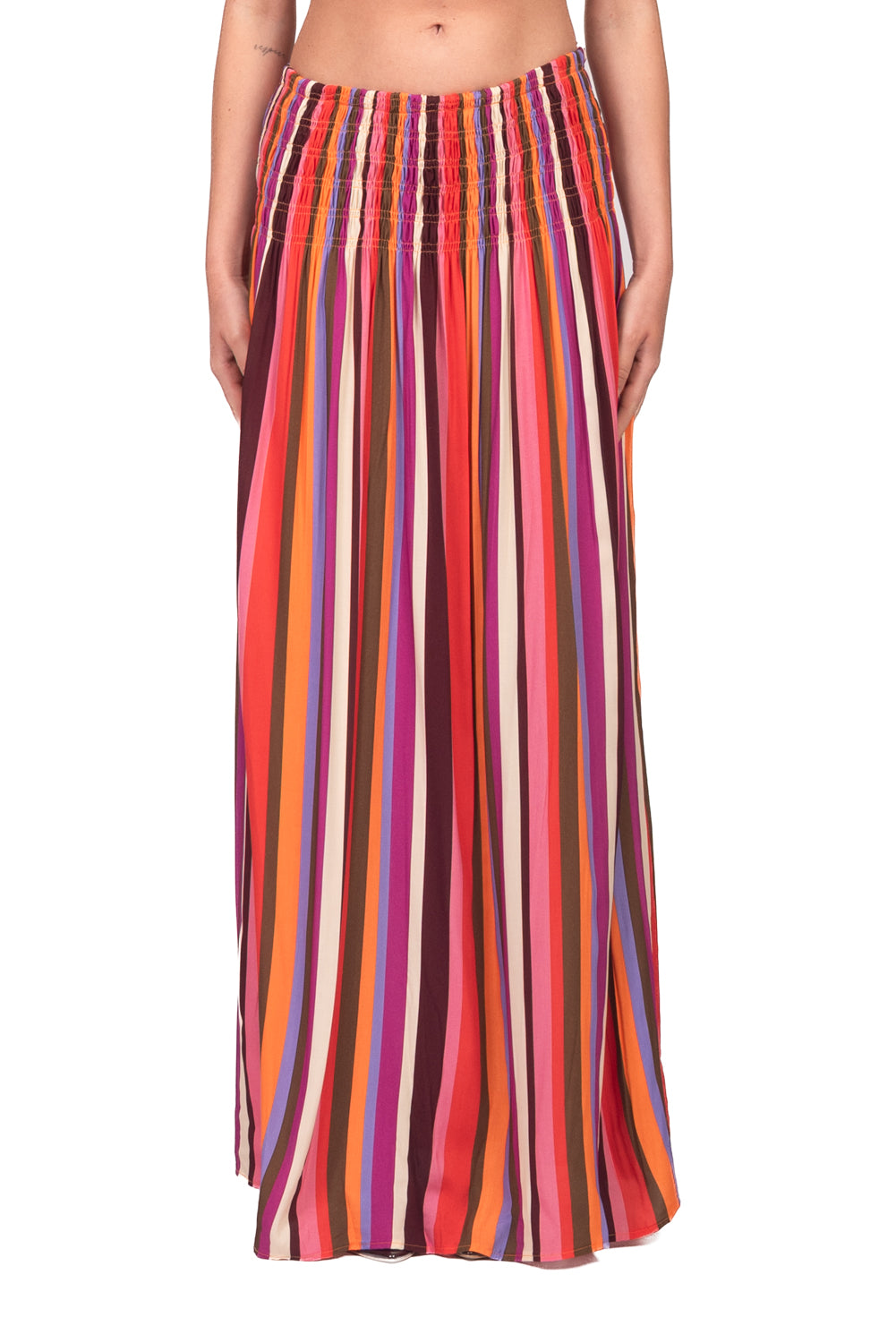 Tensione In - Gonna rigata con elastico Art. PE260461
