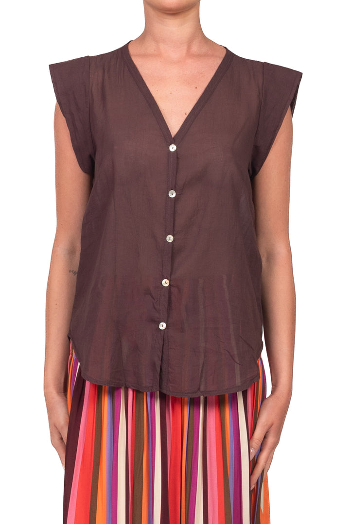 Tensione In - Camicia smanicata in mussola Art. H094C35R-PE26