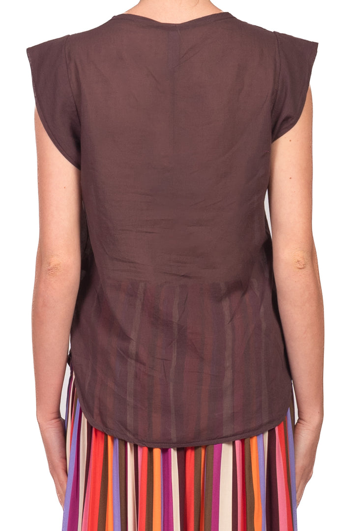 Tensione In - Camicia smanicata in mussola Art. H094C35R-PE26