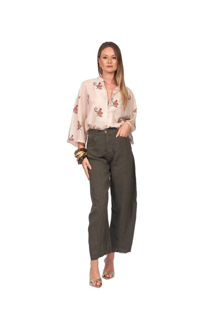 Tensione In - Camicia con stampa scimmie Art. 39857